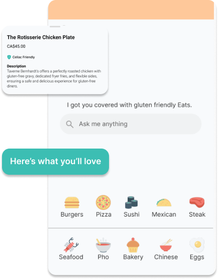 Safe dining experience
